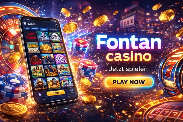 Fontan Casino: Spielstart, Anmeldung und Willkommenspaket